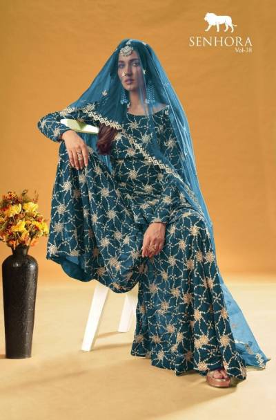 Senhora Vol 38 Designer Partywear Sharara Suit Collection